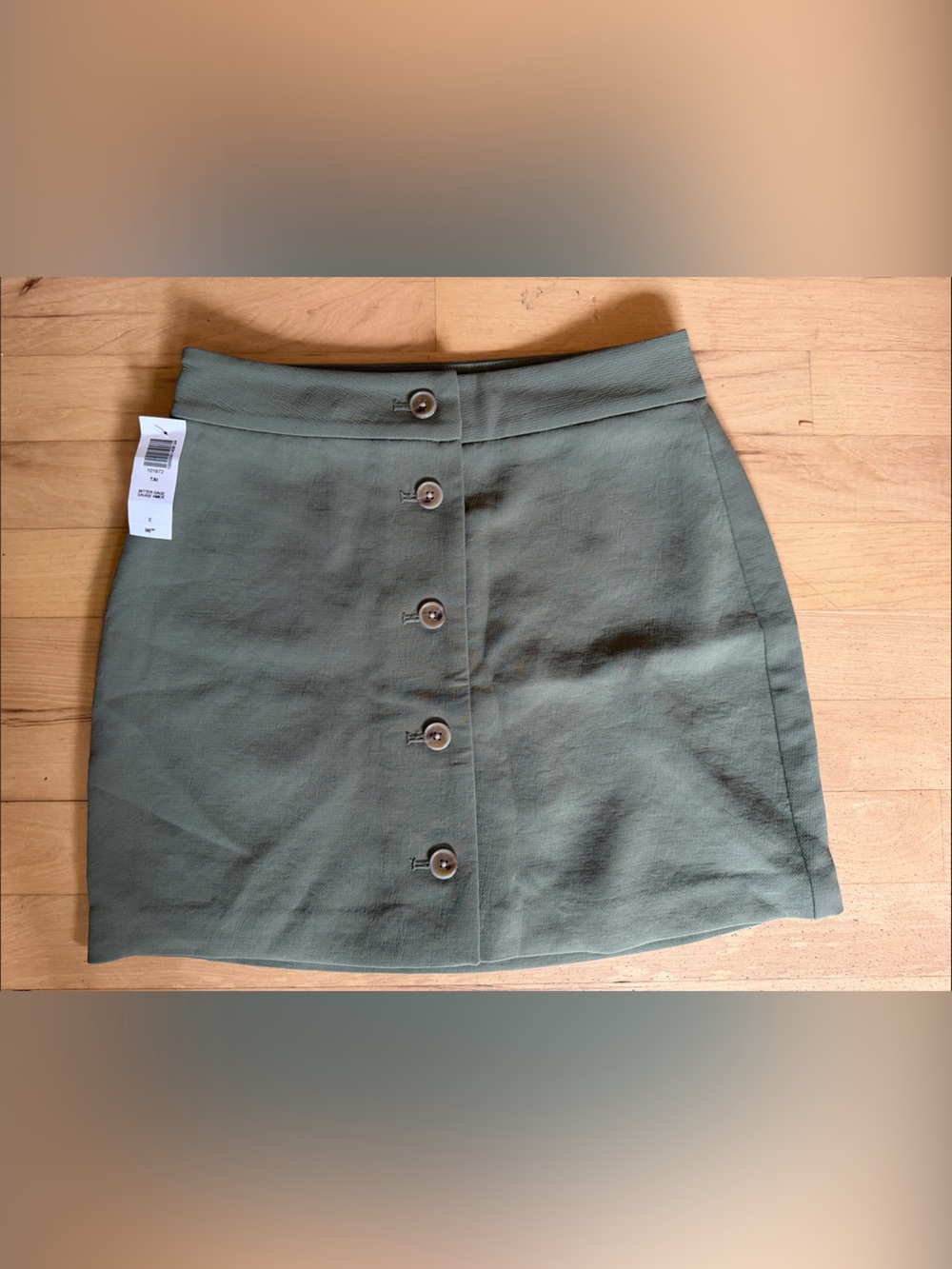 Wilfred Sage Green Crepette Mini Skirt